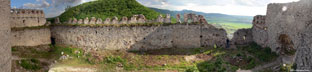 Panorámakép, Detrekő vára (Plavecký hrad)