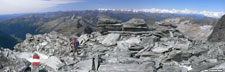 Panorámakép: a Kleiner Ankogel tetején (3090 m)