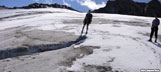 Panorámakép a gleccseren